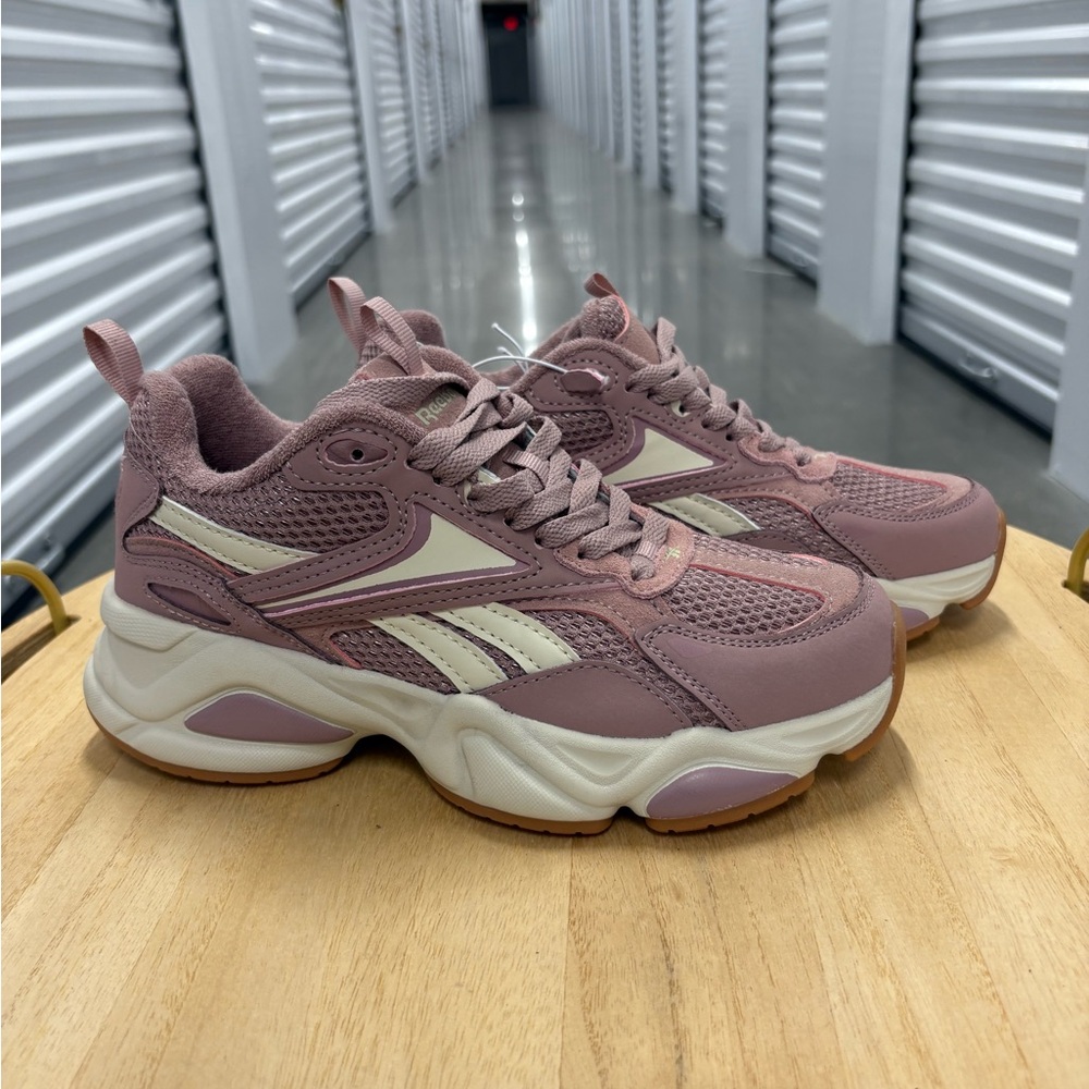 Reebok Women's Mauve and Cream Sneakers
